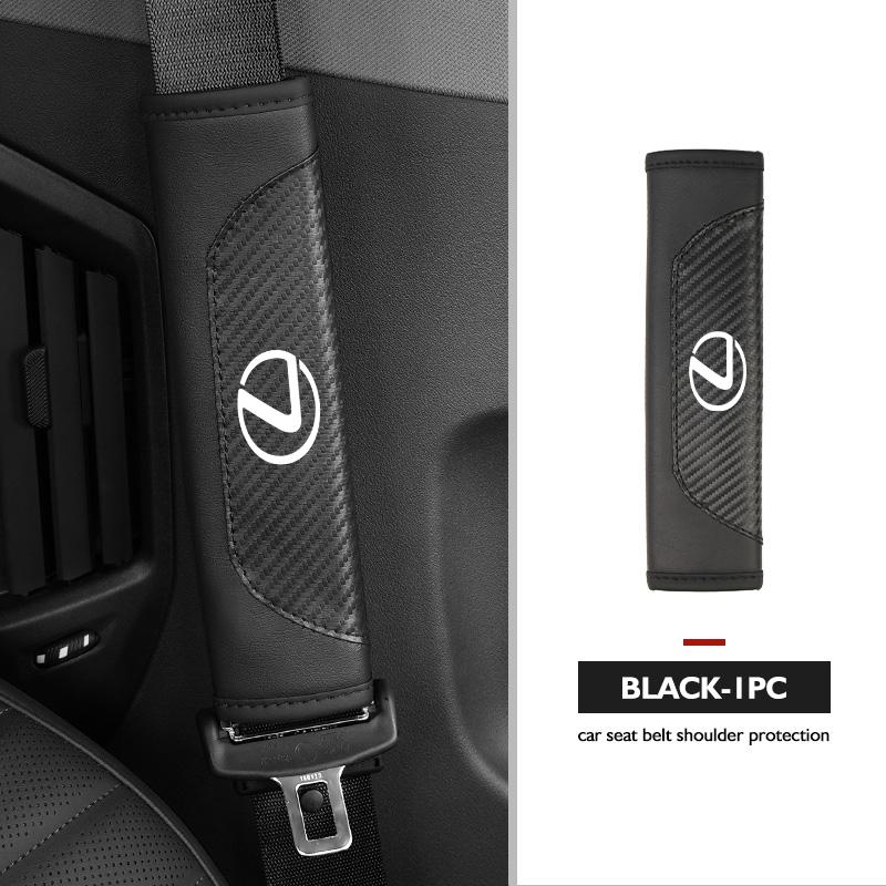 

Car Seat Belt Leather Safety Shoulder Covers Auto Accessories For Lexus RX350 IS250 CT200h ES250 ES300h NX300h IS200 GS300