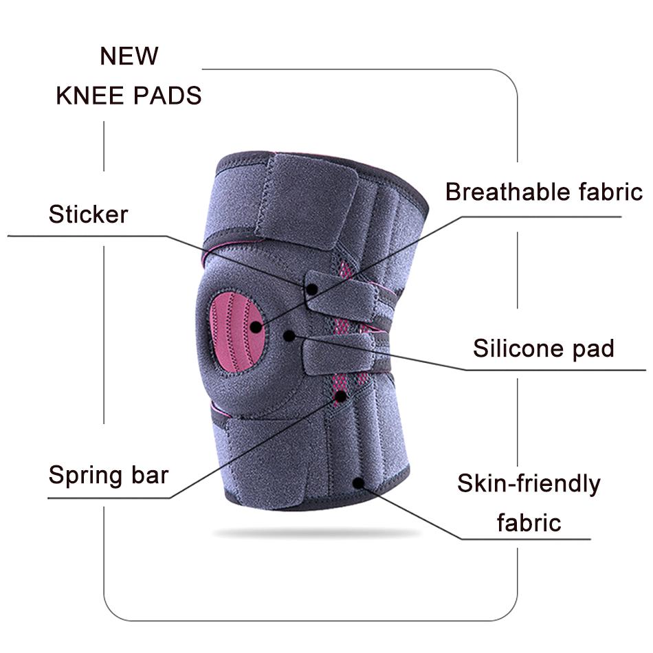 Pressurized Sports Kneepad Men Women Knee Pad for Pain Support Gym Fitness Yoga Basketball Volleyball Brace Protector