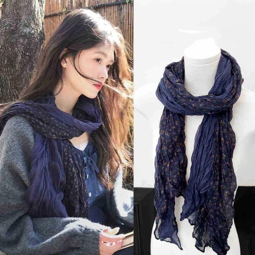 

Универсальный градиентный шарф Винтажный шарф-хиджаб Новый платок-хиджаб для женщин и мужчин 8