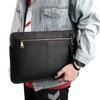 Genuine Crazy Horse Leather Laptop Sleeve Case 14-inch MacBook Pro M1/M2/M3 Men Women Neutral Style Handheld Bag