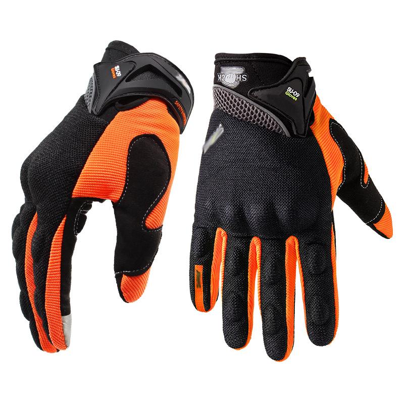 Motorrad Handschuhe Grün Motocross Racing Handschuh Voll Finger Radfahren Guantes Moto Motorrad Sommer Luvas Da Motocicleta