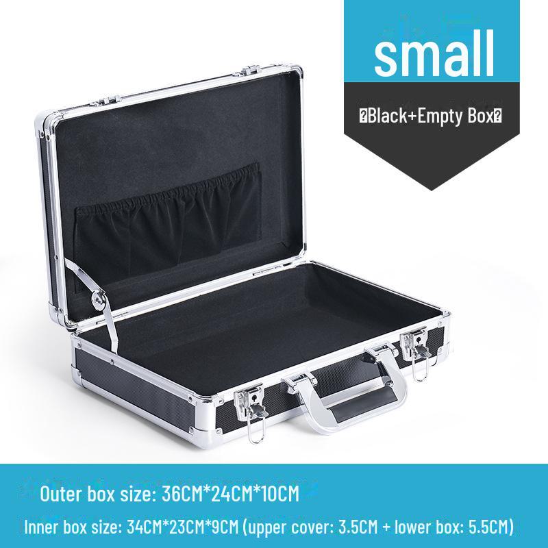 Portable Aluminum Alloy Toolbox for Electricians and Equipment Storage