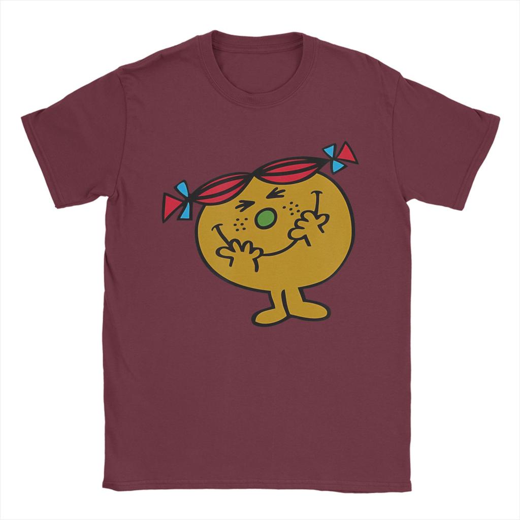 Mr Men Little Miss Trouble T-Shirts Herren Damen Reine Baumwolle Freizeit T-Shirt Rundhals T-Shirt Kurzarm Kleidung Große Größen