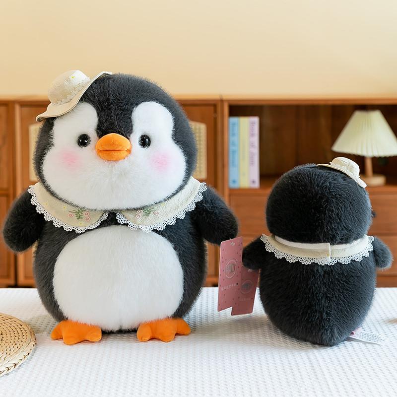 Adorable Eight-inch Penguin Plush Toy Soft Stuffed Animal For Carnival Machine Game