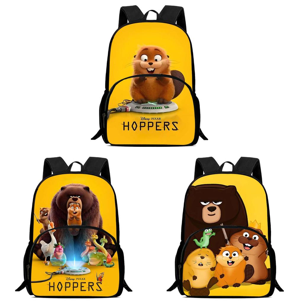 Cartoon Hoppers Beaver Backpack For Kids With Oxford Cloth Durable Material For School Travel