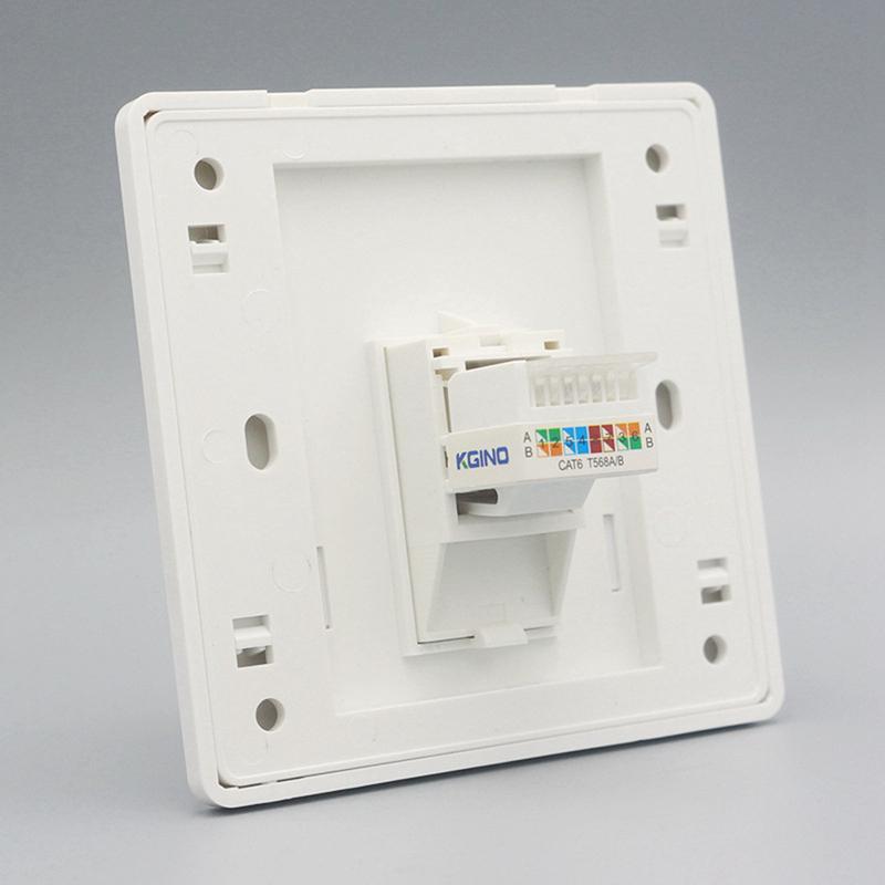 86 Type Network Ethernet Lan Gigabit Rj45 Cat6 Outlet Socket Keystone Čelní deska