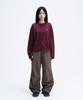 SLOW RECORD HOUSE Double Pintuck Cotton Pants_Brown