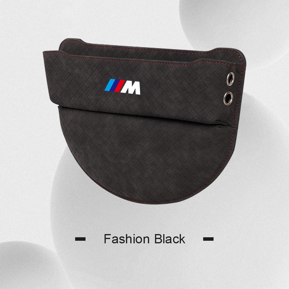 Suede Leather Car Seat Gap Storage Box Phone Keys Organizer For BMW M M3 M5 E90 F10 F48 F25 F30 G20 G11 G60 G70 X1 X3 X5 X6 X7 blhn58