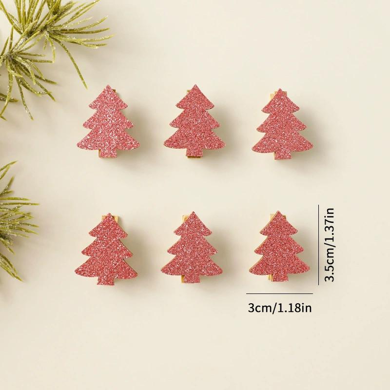 Holiday Tree Ornaments Wooden Decor With Snowflake Reindeer For Christmas Gift