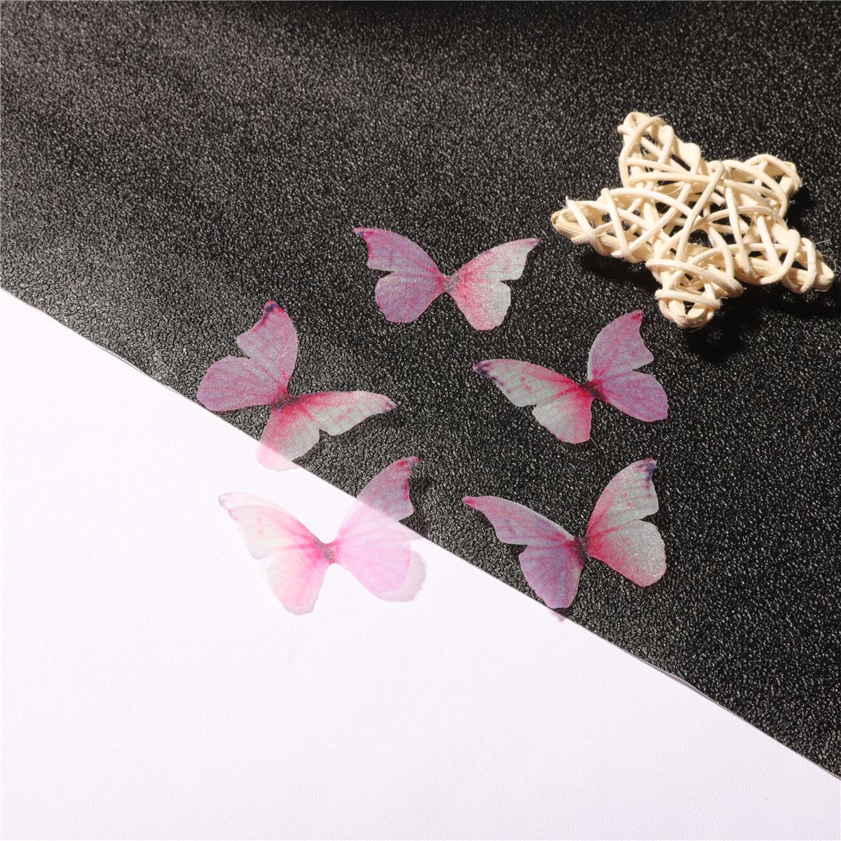 

10 шт. красочный тюль с крыльями бабочки, пленка, подвески, подвески, разъемы для изготовления ювелирных изделий своими руками, серьги 4x3mm