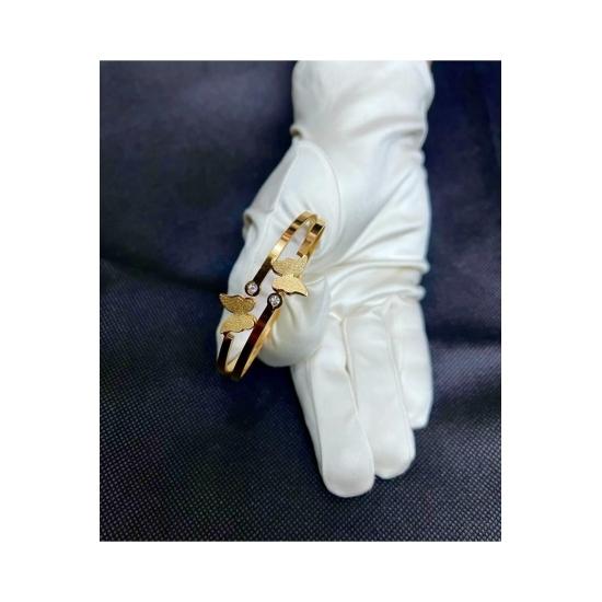 

Зажим модели Gold Butterfly из стали с камнем