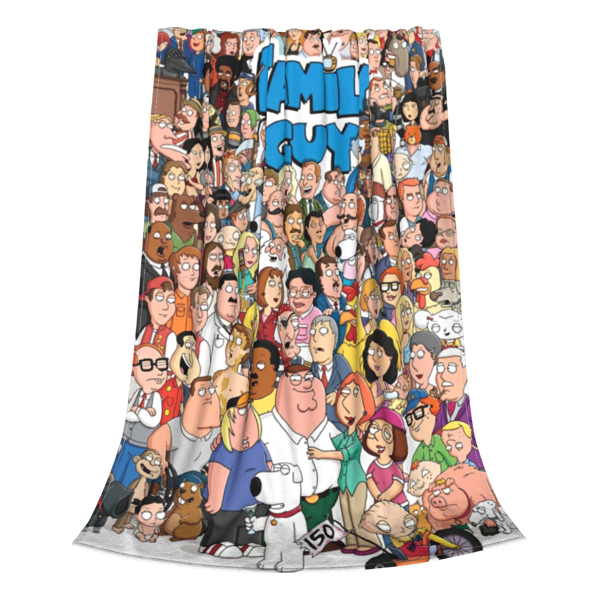 Families Guys Peter Griffin Blanket Fleece Spring Autumn Cartoon Funny TV Multifunction Soft Throw Blankets Office Plush Quilt 75x90cm