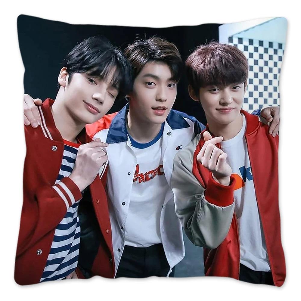 Koreanischer Kpop TXT Kissenbezug, wiederverwendbarer Kissenbezug für Sofa, Wohnzimmer, Harajuku Housses De Coussin