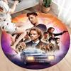 Supernatural Round Area Rug,Carpet Rug for Living Room Bedroom Sofa Playroom Decor,Non-slip Floor Mat