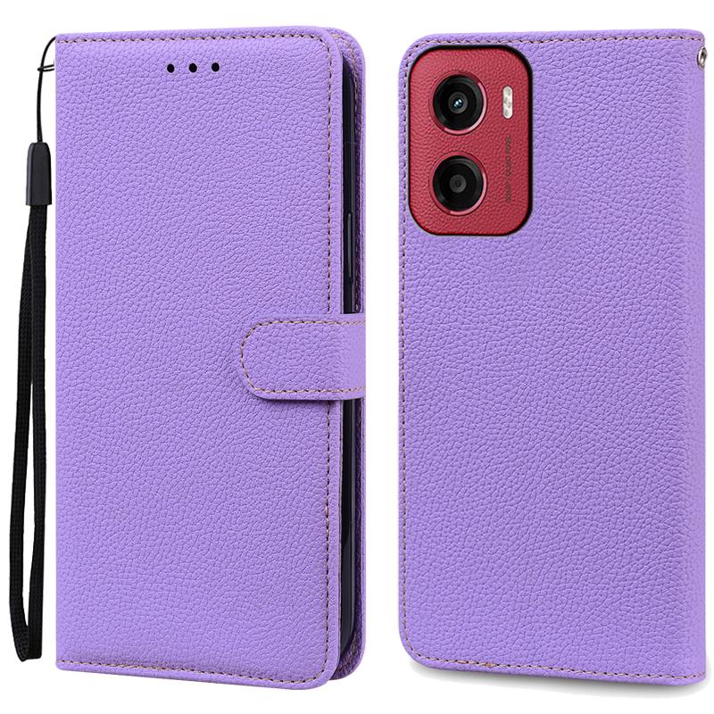 E15 Etui For Motorola E15 Etui Lommebok Lær Flip Cover For Moto E15 Telefonetui Støtsikkert Bokdeksel Coque Fundas Capa