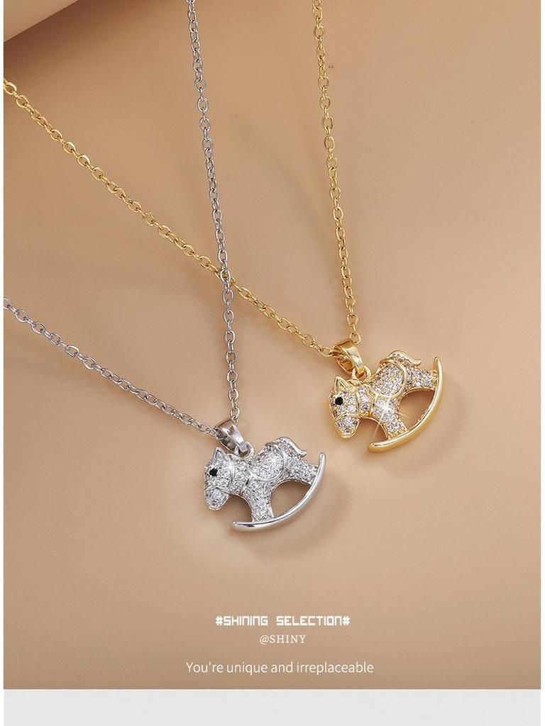2025 Little Horse Copper Alloy Necklace: Advanced Design, Luxury & Versatile Jewelry