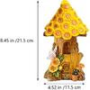 Angoily Solar Fairy House, Solar Resin Powered Garden Decor Creative Landscape Decoration for Yard Patio and Lawn Ornaments, Landscape, Fairy Garden