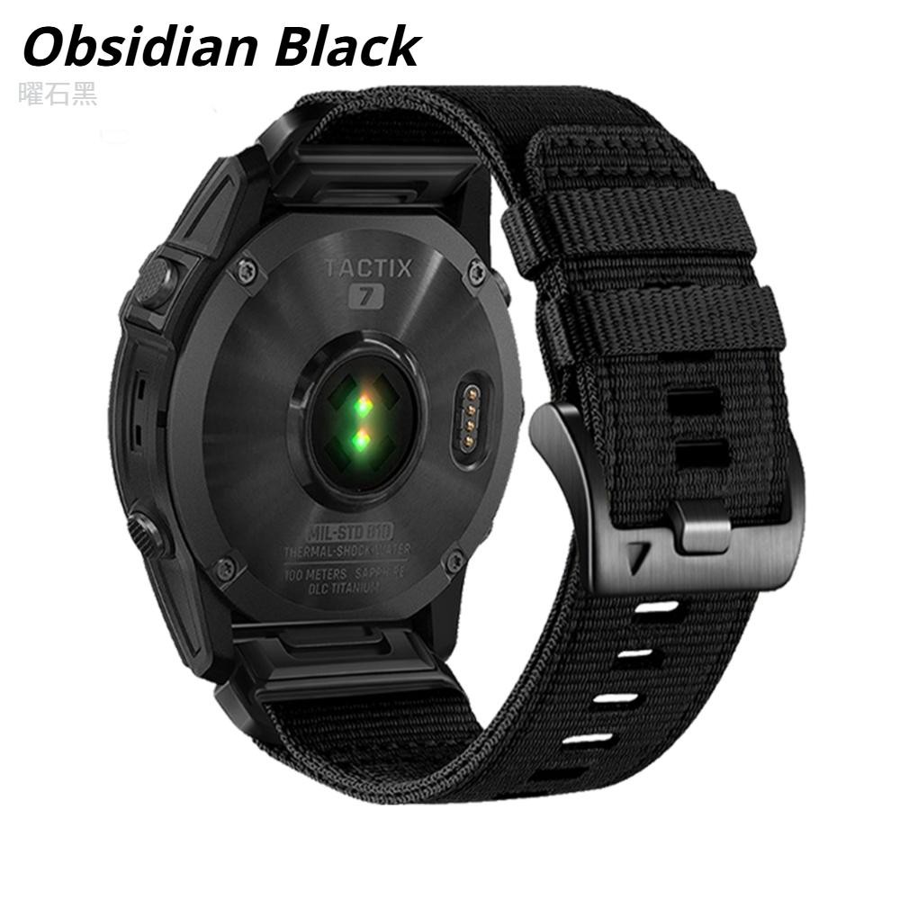 22mm/26mm QuickFit Nylon Strap for Garmin Fenix 8 Pro 8 7X 7 Pro/Tactix 8/Instinct 3 2X/Forerunner 970 965 955/Descent G2/Enduro 3