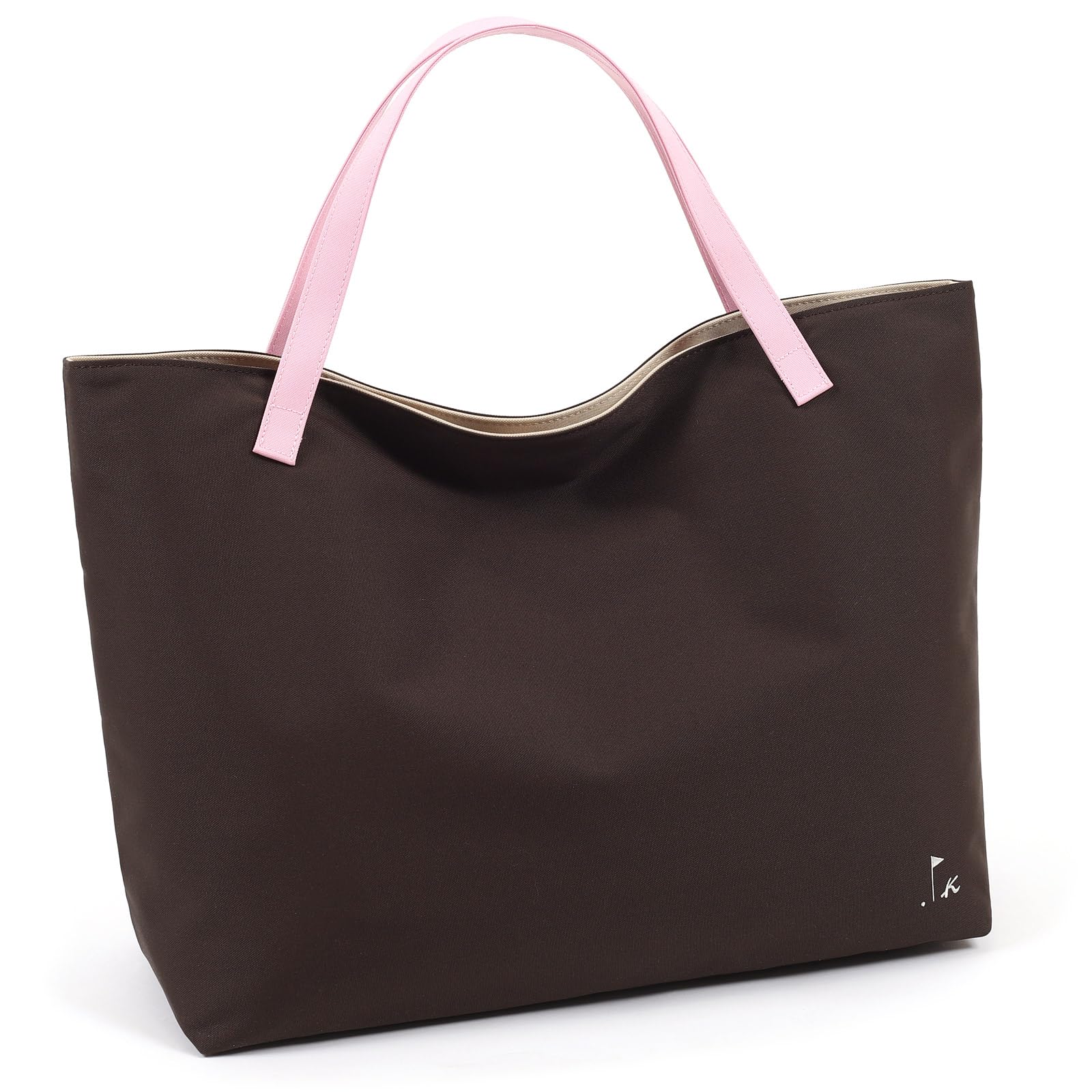 

A4 size compatible tote bag 62722 [Kitamura] R-0689 Women s Chocolate/Pink