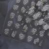 1pcs Nails Decoration Decals 5D Relief Nail Stickers Stamping Gold Silver White Adhesive Nail Art Stickers