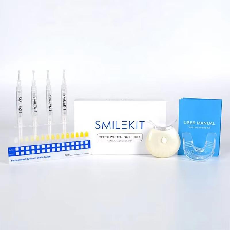 Professional Teeth Whitening LED Light Dental Whitening Set Bleaching At-Home Teeth Whitening Kit Whitening Gel 44% Peroxide