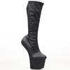 Fashion FHC 20cm Hoof Heelless Knee High Boots,Women Fetish Cross-dressing Shoes,Men Cosplay Botas,Side Zip,Pink,White,Red,Custom Colors