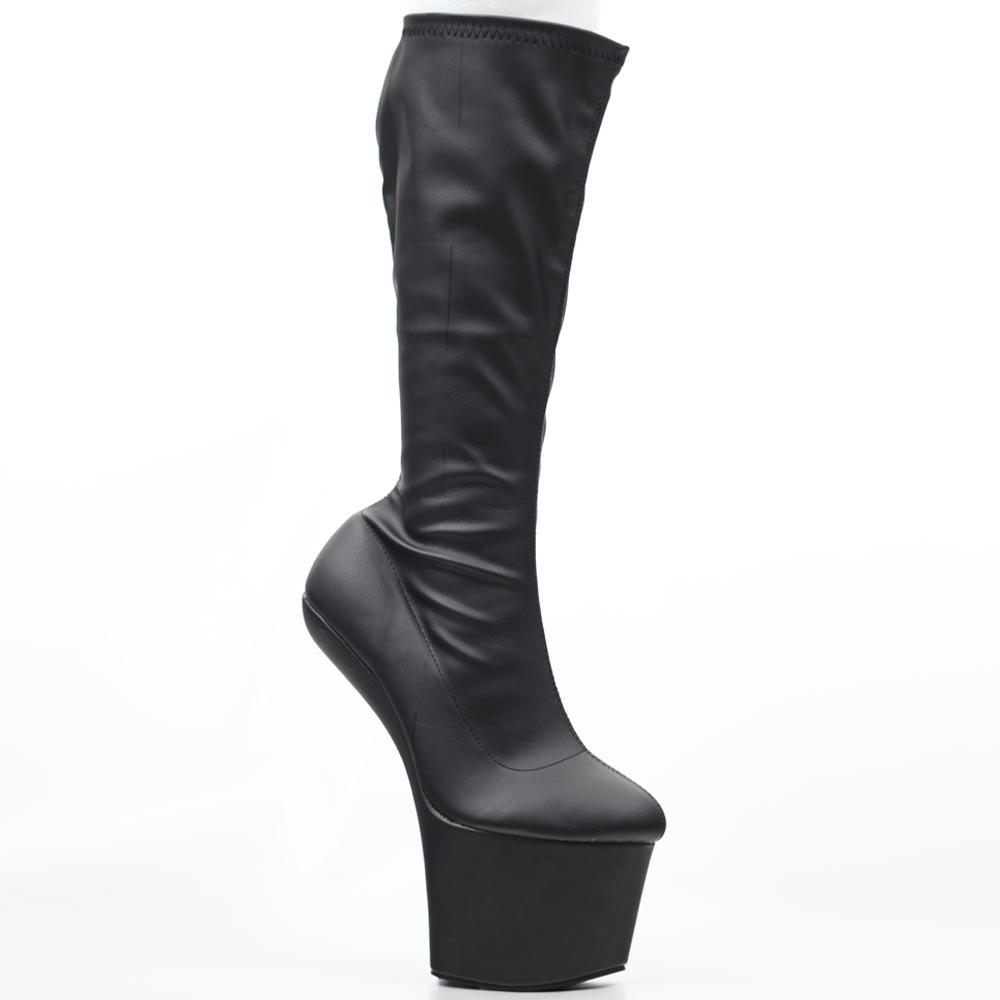 

Модные FHC 20см Сапоги до колена без каблука, Женская обувь для фетиша, Кроссдрессинг, Мужские сапоги для косплея, Боковая молния, Розовый, Белый, Красный, Индивидуальные цвета 46