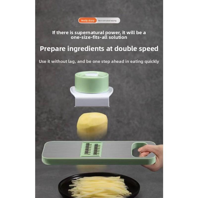 Multifunctional Cutting Tool Kitchen Shredder, Vegetable and Potato/radish Slicer, Hand-friendly Fine-slice Scraper, Wire-cutting Device
