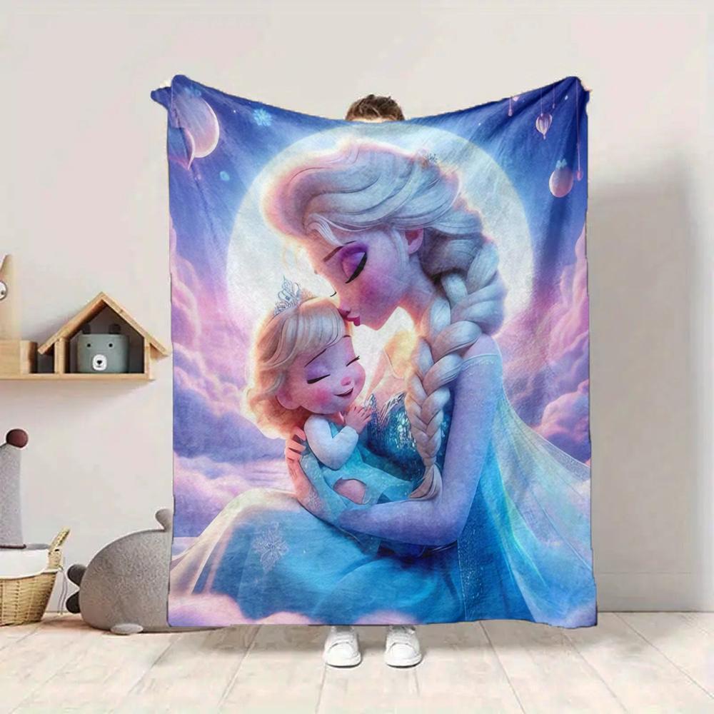 1Pc Elsa Anna'S Bond Blanket Soft And Comfortable Casual Warm Camping Travel Christmas Halloween Xmas Gift M928532