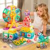 Children's Magnetic Tiles Building Blocks Set