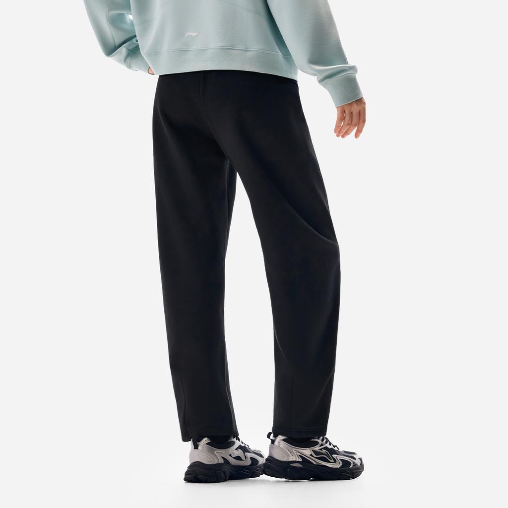 Li Ning Fitness Series Logo Stitching Elastic Drawstring Knitted Sports Pants Women pants AKLVE16-1