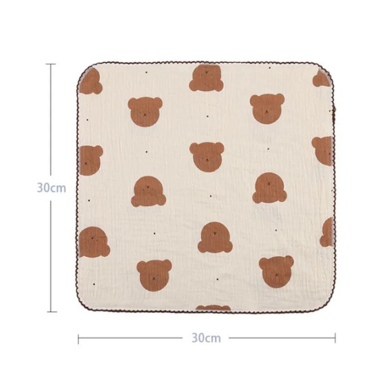 Cotton Baby Face Towel Newborn Baby Items 4 Layer Muslin Baby Bibs Handkerchief Soft Saliva Towel Triangle Feeding Burp Cloths