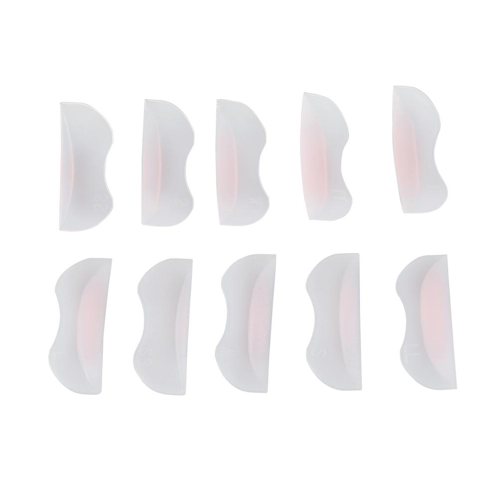 5 Pairs Silicone Durable False Eyelash Curler Curling Lifting Fake Eye Lashes Pad