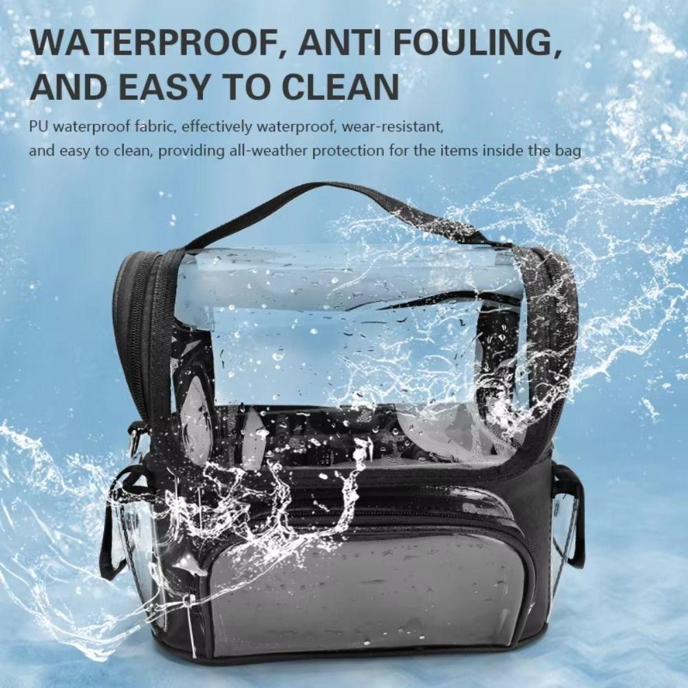 Adjustable Strap Portable Cosmetic Bag Clear Makeup Tools Organizer  Skincare