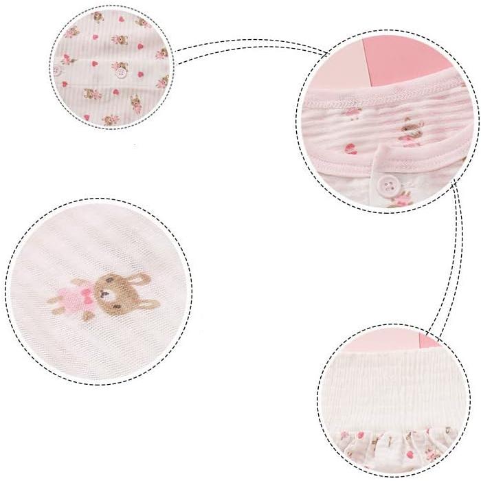 [Jaydyequ] Baby Clothes Pajamas Spring Summer Autumn Clothes Thin Cotton Belly Band Top and Bottom Set Open Front Long Sleeve Boys Girls Loungewear