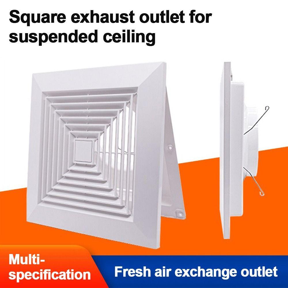 Plastic Ceiling Vent Square Ventilation Hood Portable Air Vent Grille Ventilation Systems