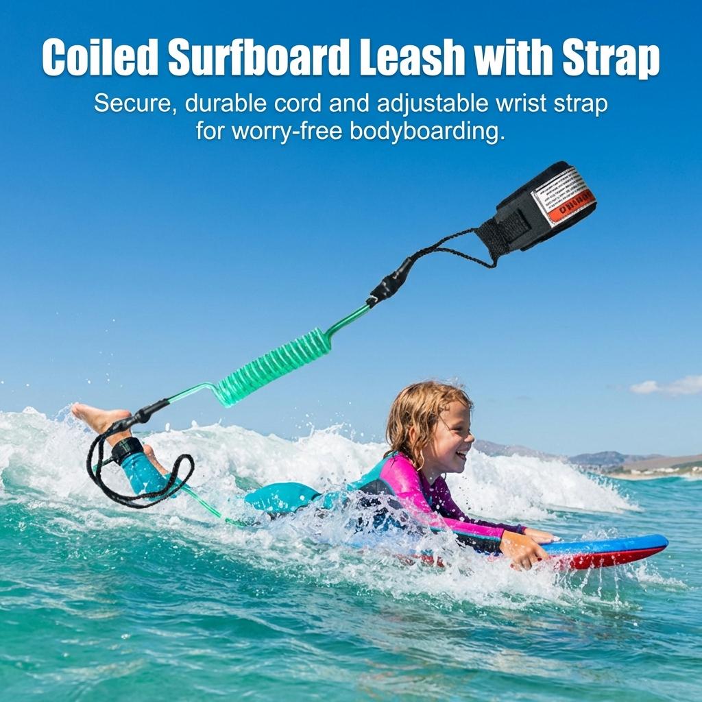 Surfboard Safety Leash TPU Material for Surfing Water Sports Accessories