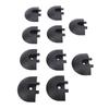 10PCS Angled L Track Rail End Caps Eliminates Incisive Edges for Truck Bed Trailer Cargo Control Pickup RV ATV