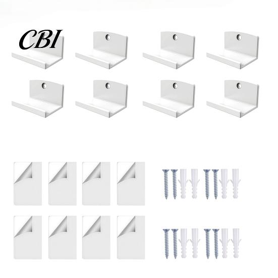 Floating Record Storage Adhesive Vinyl Wall Mounts, Easy Installation Acrylic Studio Mounts Shelves, Strong Hold Holder for Displaying Album