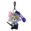 Tom & Jerry Plush Toys: Cat Pendant & Mouse Keychain Charms for Kids