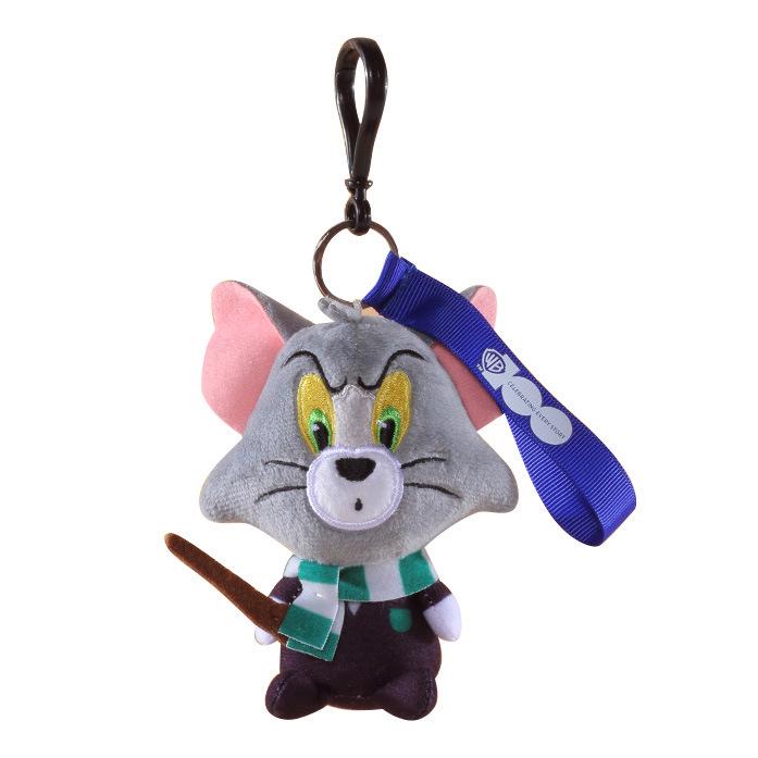 Tom & Jerry Plush Toys: Cat Pendant & Mouse Keychain Charms for Kids