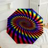 Colorful Design Automatic Folding Umbrella Compact Lightweight Retractable Design For Outdoor Adventures And Travelt155