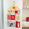Oxford Cloth Dormitory Storage Hanging Bag Multi-layer Cute Cartoon Hanging Bag Space Saving Wall Mounted Storage Bag Students