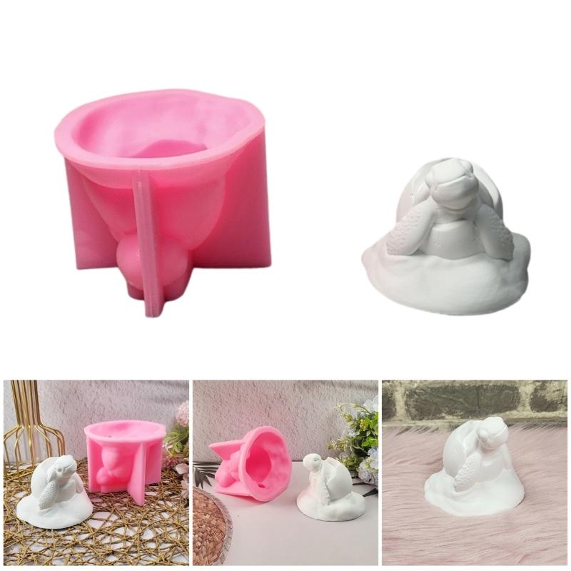 Lovely Animal Candle Molds 3D Turtles Silicone Moulds Castings Molds Ornament Molds Epoxy Resin Molds Plasters Molds