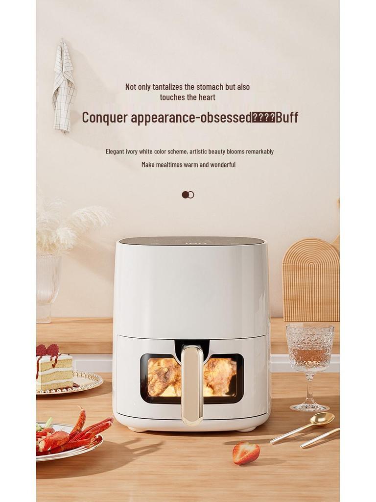 Elegancki Wielofunkcyjny Beztłuszczowy Elektryczny Frytkownica Powietrzna z Diamentowym Wzorem