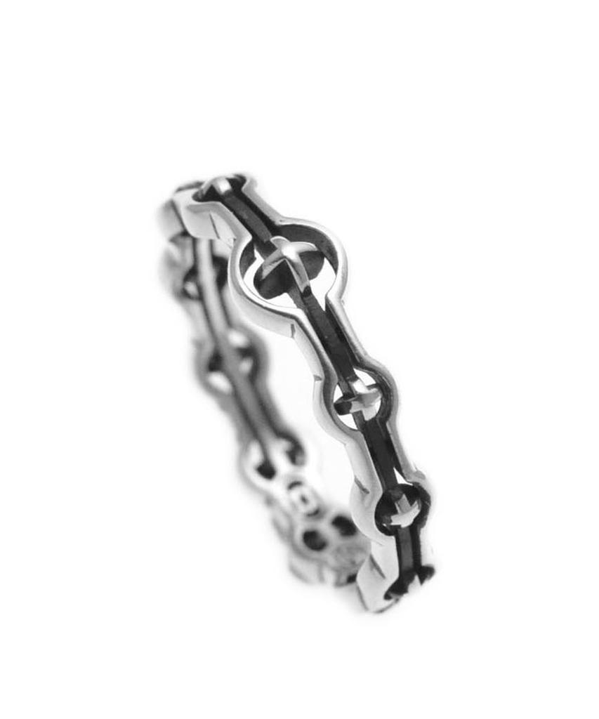 Vivus Trinitas Antique Silver Ring