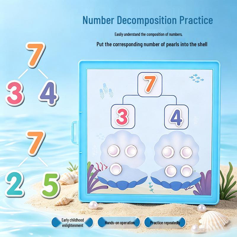 Magnetic Ten-Frame Math Board for Addition & Subtraction (1-20) with Borrowing & Carrying