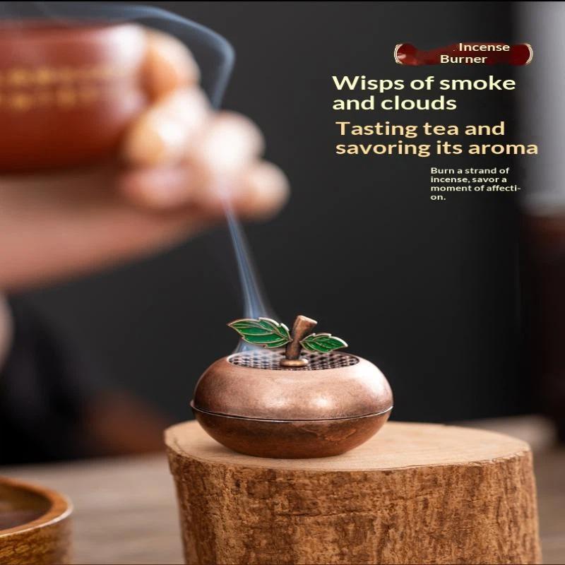 Retro Creative Aromatherapy Burner Small Incense Burner Base Home Decorative Indoor/Tea Room/Soothing Purifying