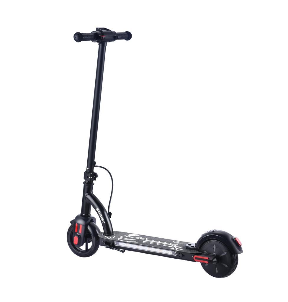 BOGIST E6 PRO Dětská elektrická koloběžka 24V1.5Ah Baterie 80W Motor 5 PALCOVÁ Plná pneumatika Jízda venku Skládací E-koloběžka
