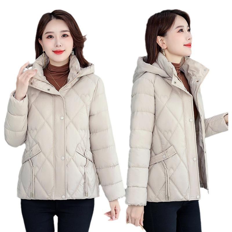 Padded jacket new foreign style 2025 winter jacket women's plus down padded jacket fattened autumn and winter plus size